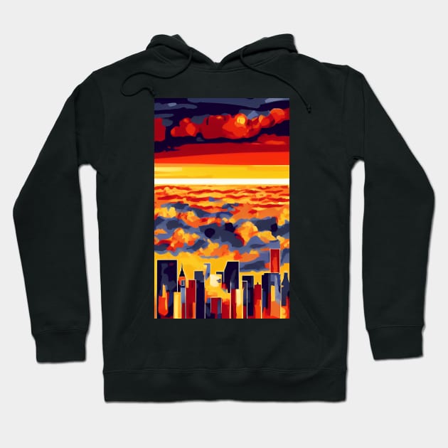 Sunset City Hoodie by Holisticfox